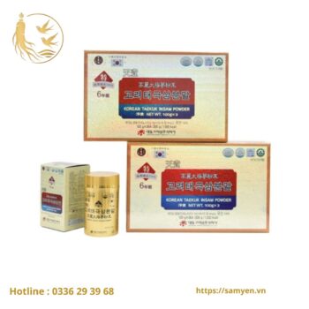 BỘT SÂM Taekuk 100% 3 HŨ X 100G