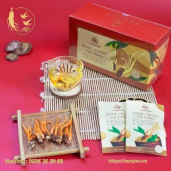 Đông Trùng Hạ Thảo VNHERBS Hộp Giấy 60 con (30 túi x 2 con)