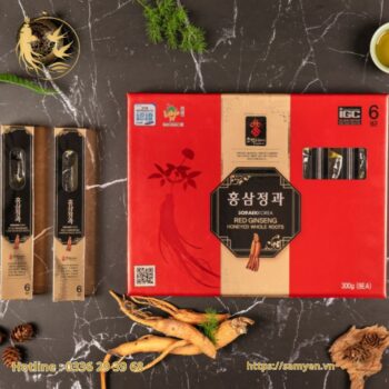 Hồng Sâm Củ Tẩm Mật Ong Sobaek 300gr 8 củ (SCM7)