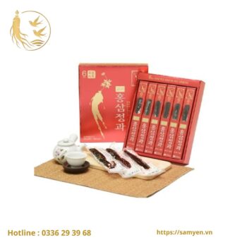 Hồng Sâm Nguyên Củ Tẩm Mật Ong KGS Korea 6 củ 300gr
