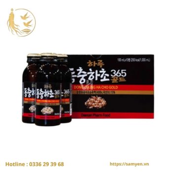 Nước Uống Đông Trùng Hạ Thảo 365 HARU Hàn Quốc hộp 10chai x 100ml